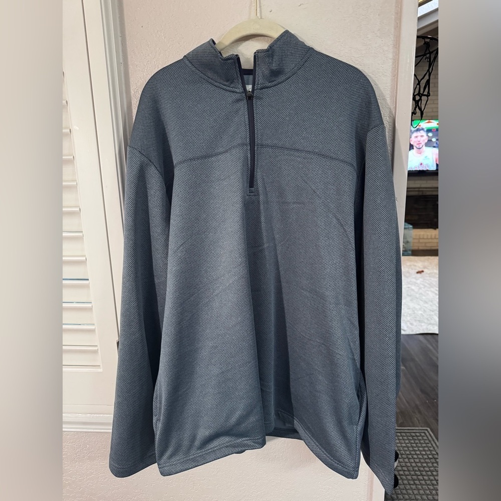 Callaway Gray Fleece Lined Quarter Zip Up with Mock Neck